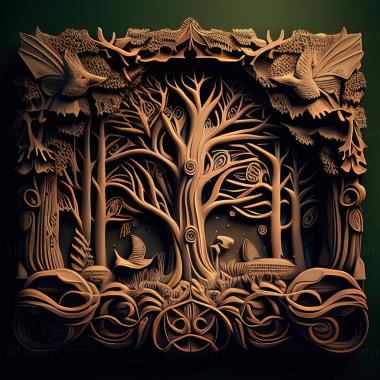 3D model st fantasy forest (STL)